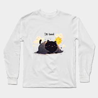 Cozy Cat Contentment Long Sleeve T-Shirt